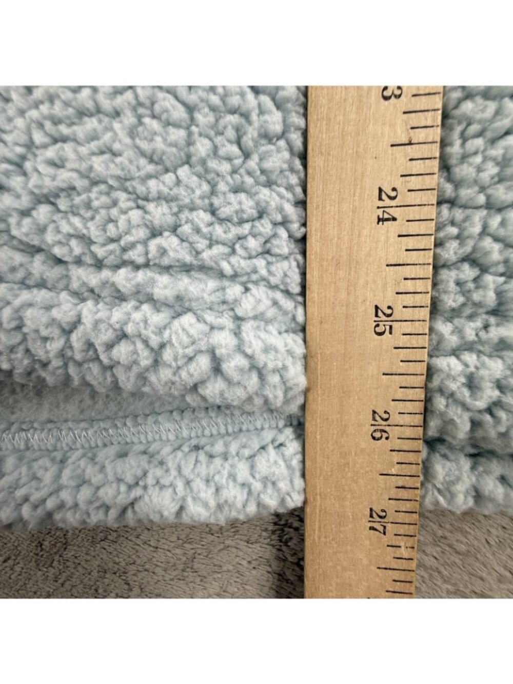 Peanuts Sweatshirt Womens XL Blue Sherpa Fleece Pullover 1/4 Zip Snoopy Ski Cozy - Picture 12 of 14